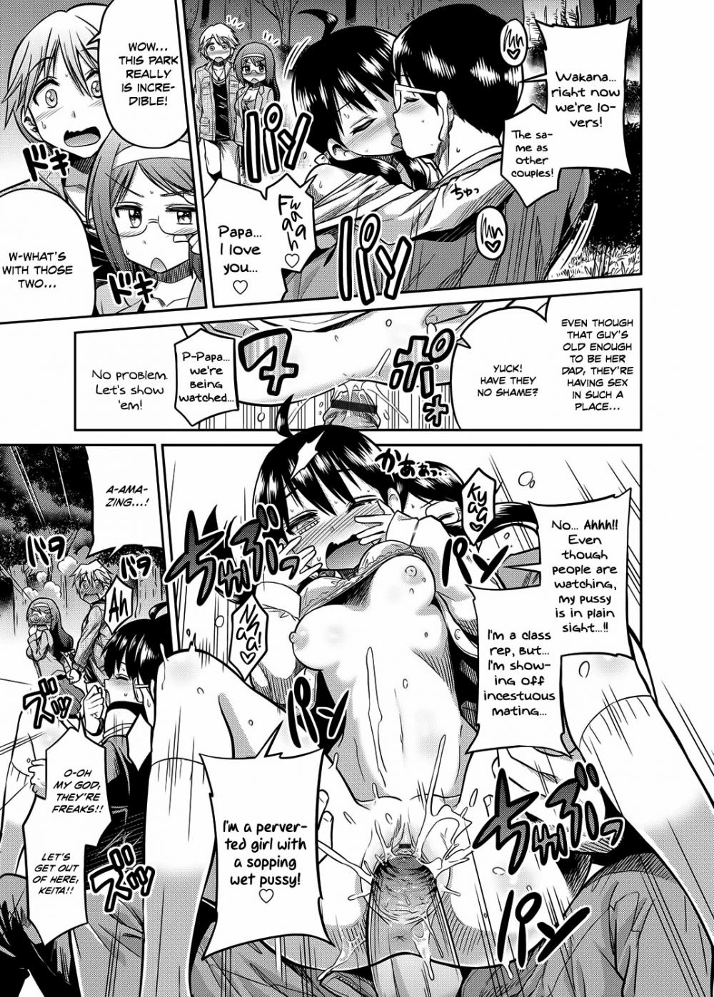 Hentai Manga Comic-Night of Incest - Father and Daughter at a Park-Read-13